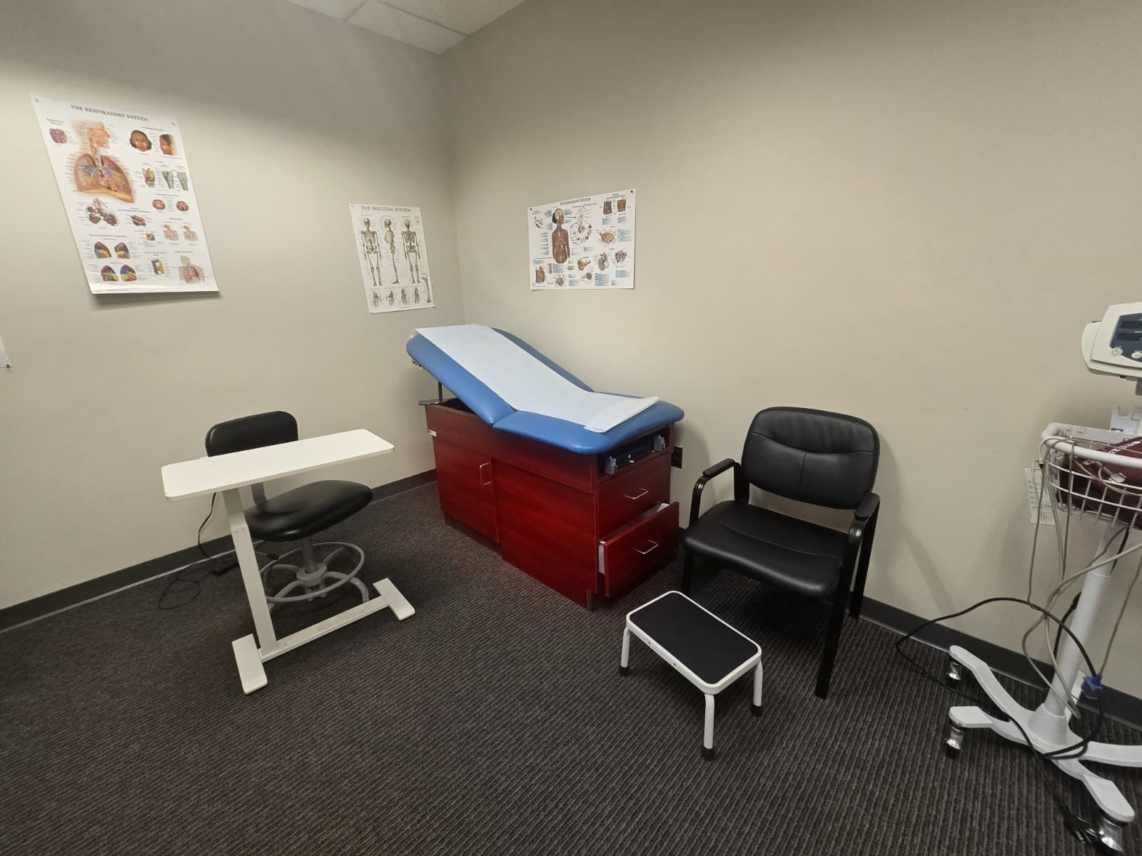 Exam room at Mercy Health Care and Clinic